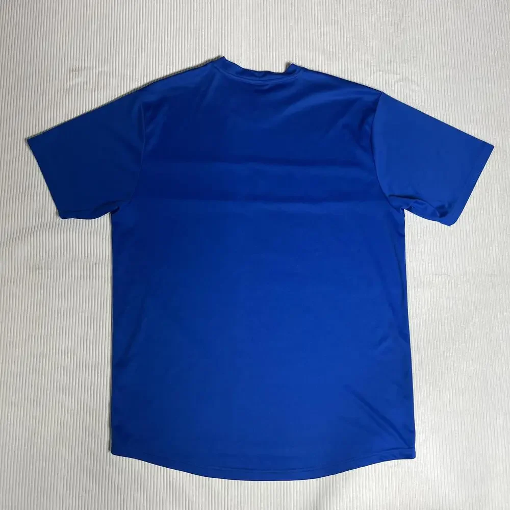 Nike Shirt Mens L Blue White Colorblock Jersey Athletic Training Top Gym